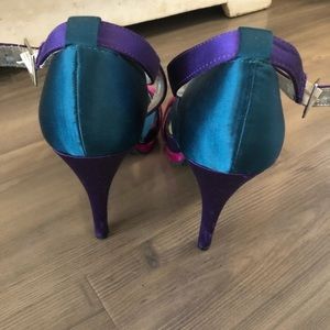 Multicolored high heels